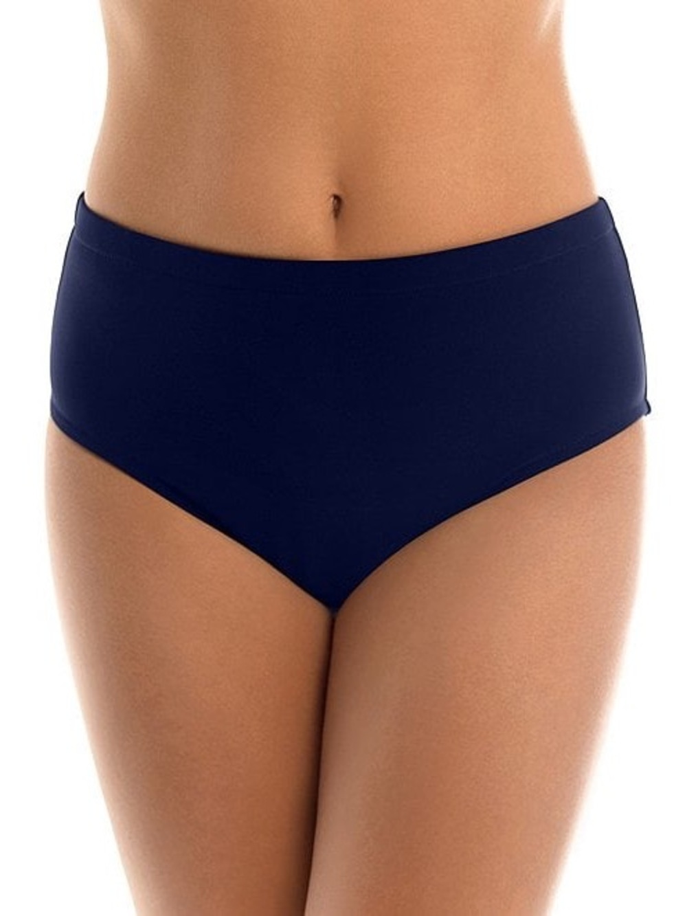 Magicsuit Solid Jersey High Waist Swim Bottom Navy Size 8 NWOT